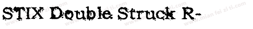 STIX Double Struck R字体转换
